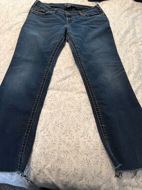 Silver Aiko Women's Dark Blue Stretch Jeans